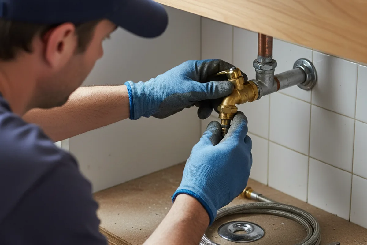Shutoff valve and fitting work during Repiping in Ankeny
